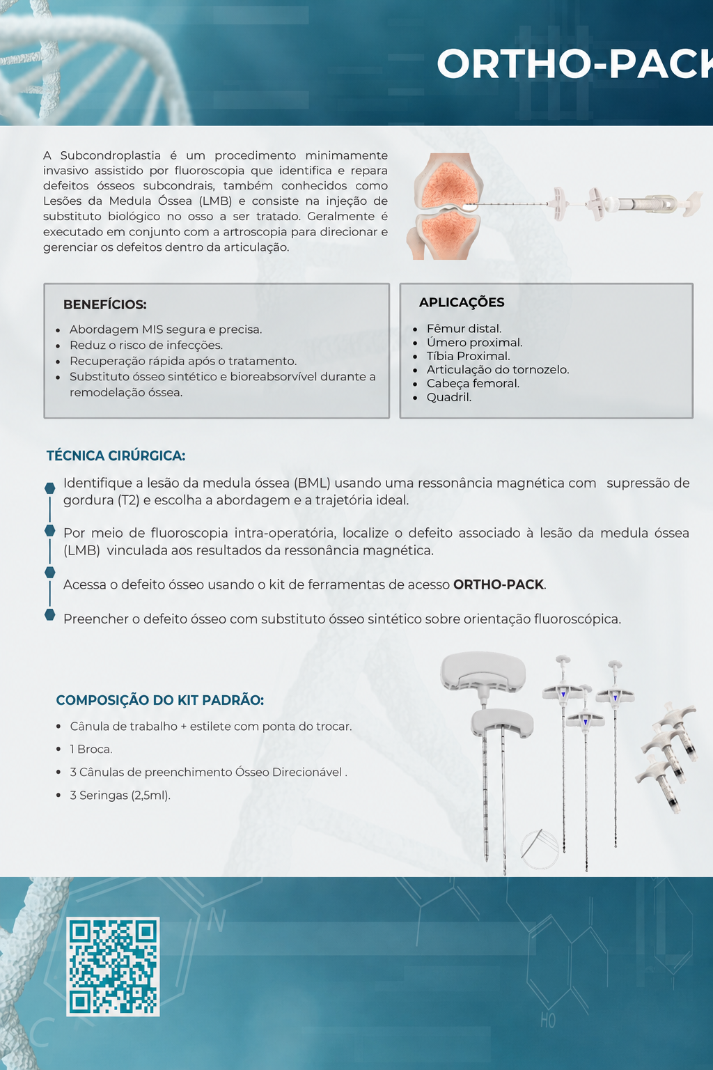 Imagem oficial com detalhes do Ortho-Pack